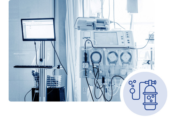Oxygen Cylinder/ICU Setup