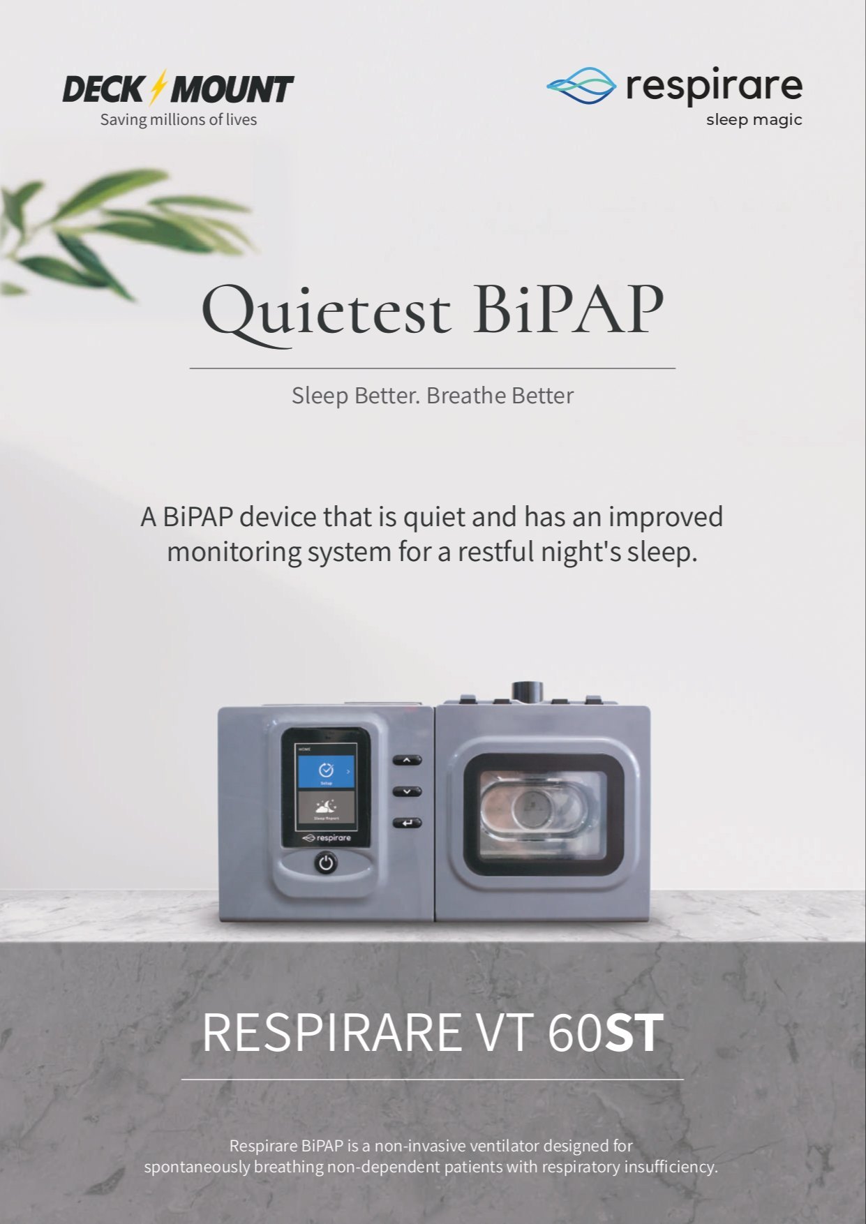 Bi-pap VT 80 ST